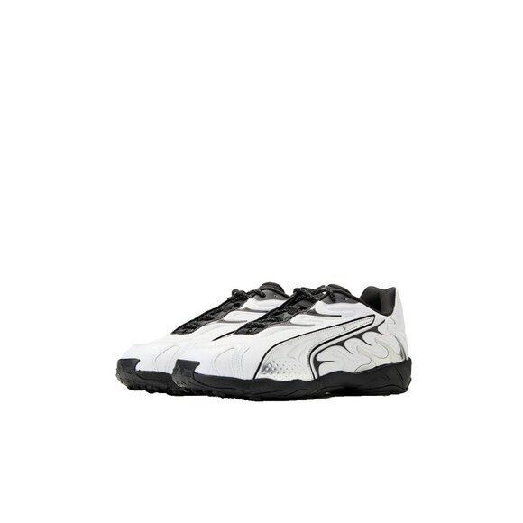Puma Inhale Smile Men’s Shoes White Silver Black Size 10 Athletic Sneakers NIB - Picture 2 of 6